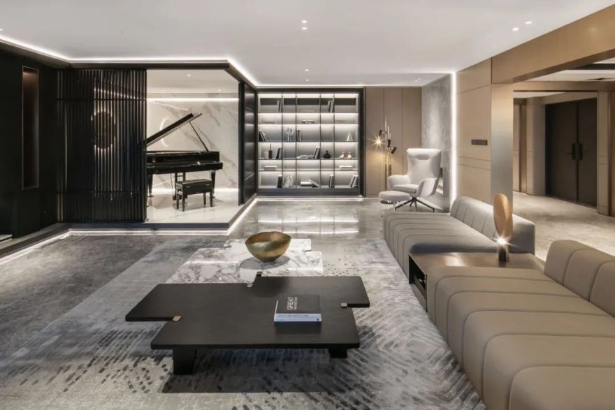 高级灰打造现代客厅的魅力-11