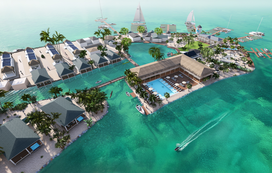 Waterfront Landscape Architecture - Turtle Island Belize - DTJ Design-15