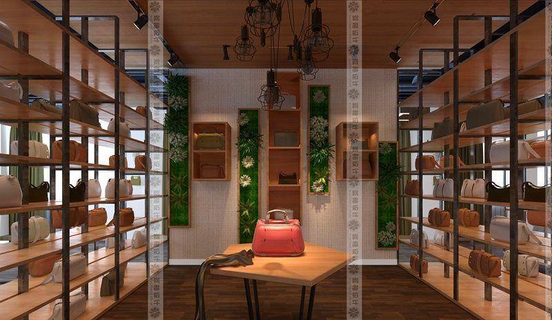 蓝柚设计 | 义乌精品包包店展示设计-2