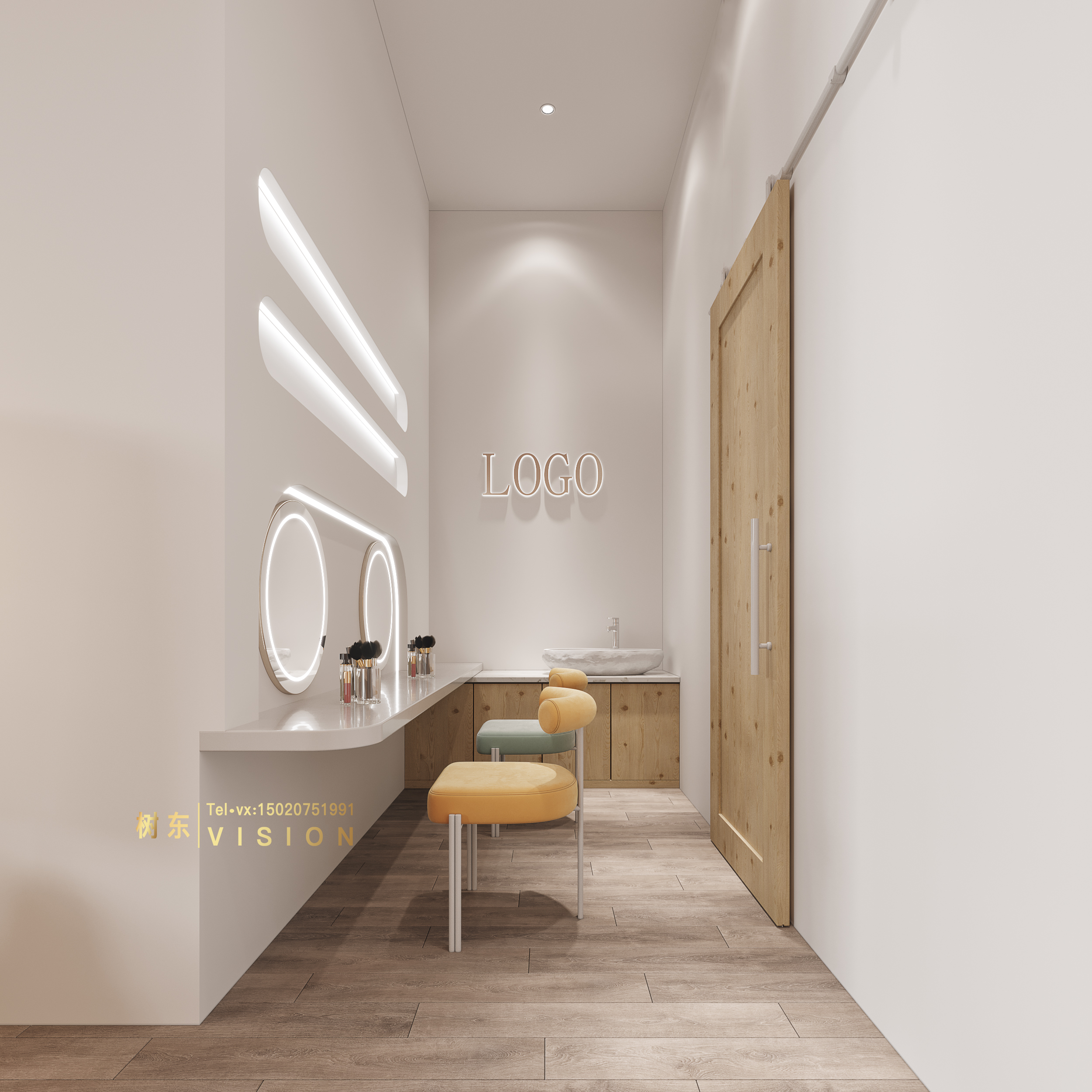 现代美容院设计案例-9