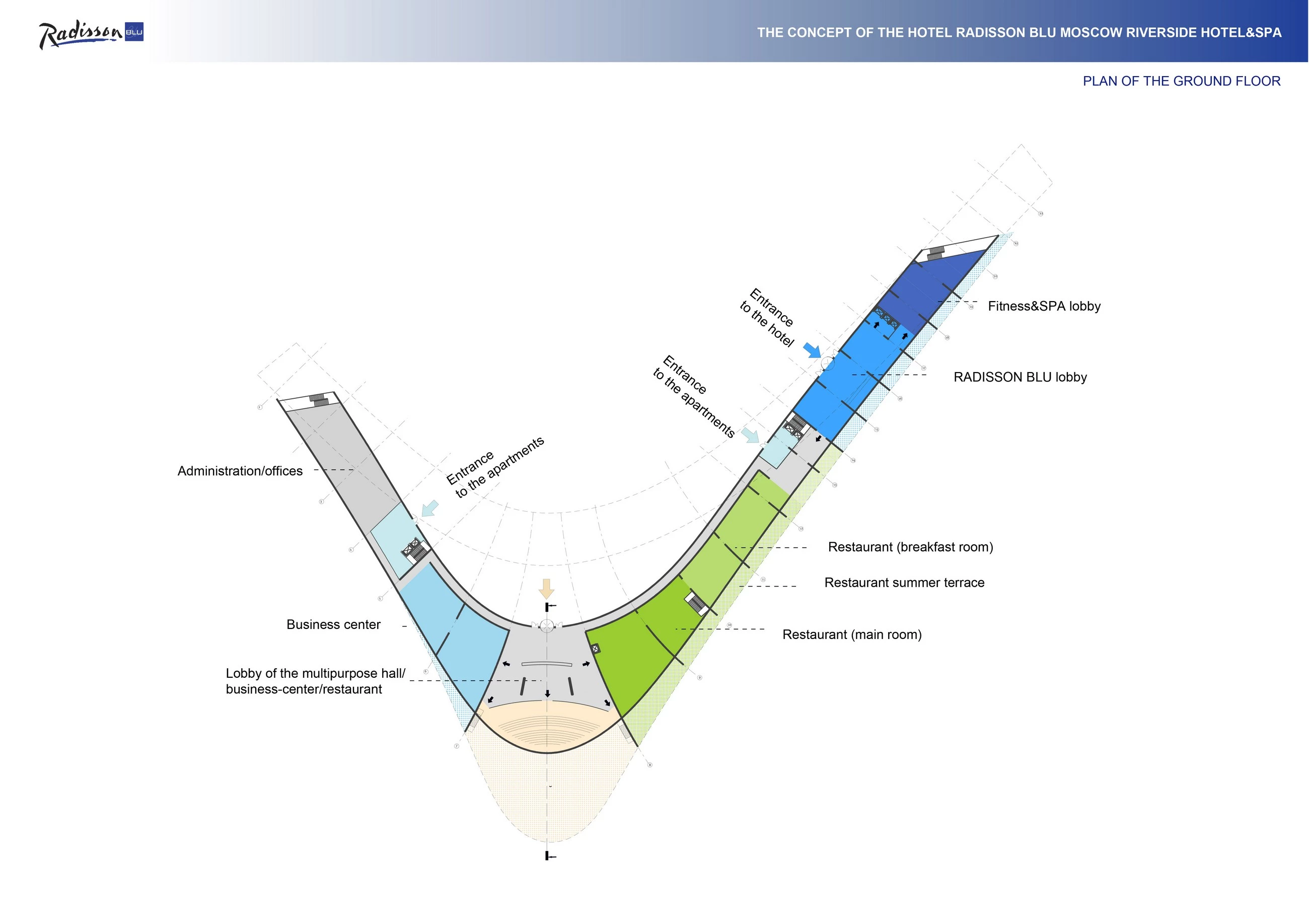 莫斯科河畔丽笙酒店，绿色环保的现代设计-35