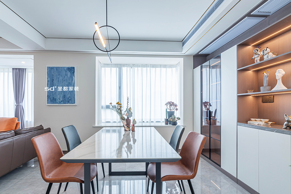 爱马仕橙韵 · 曹影设计师的现代简约之家丨中国合肥丨圣都家居装饰有限公司-8