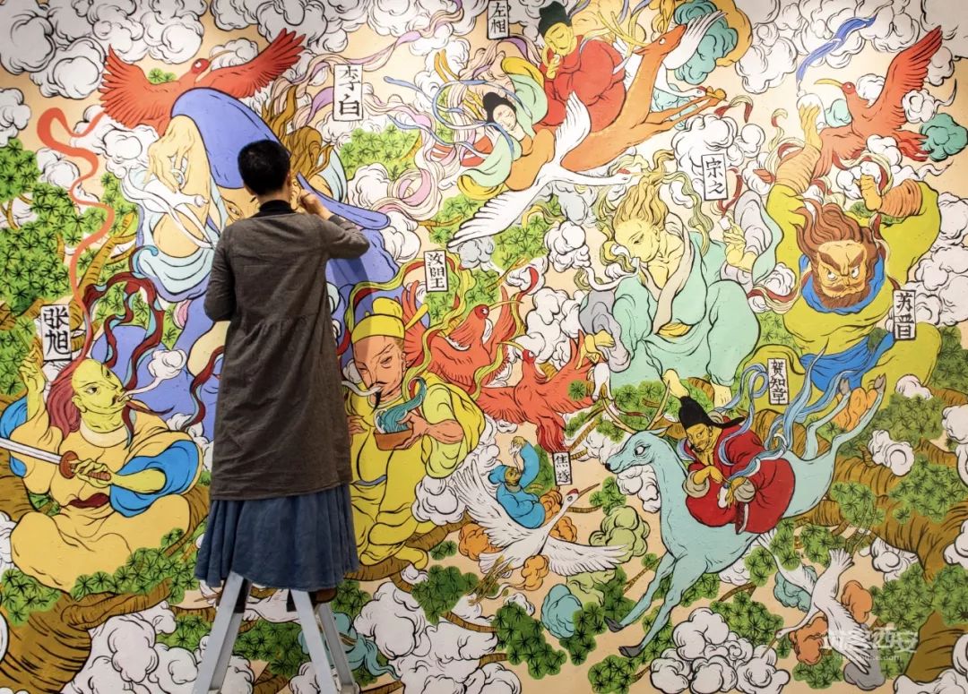 瑞幸咖啡唐诗主题店 | 诗意空间,重现大唐盛世-23