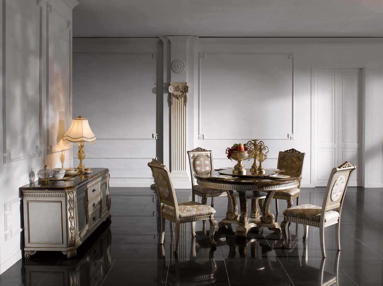 高清古典美式风格 卧室客厅餐厅书房家具场景图片素材-2-29