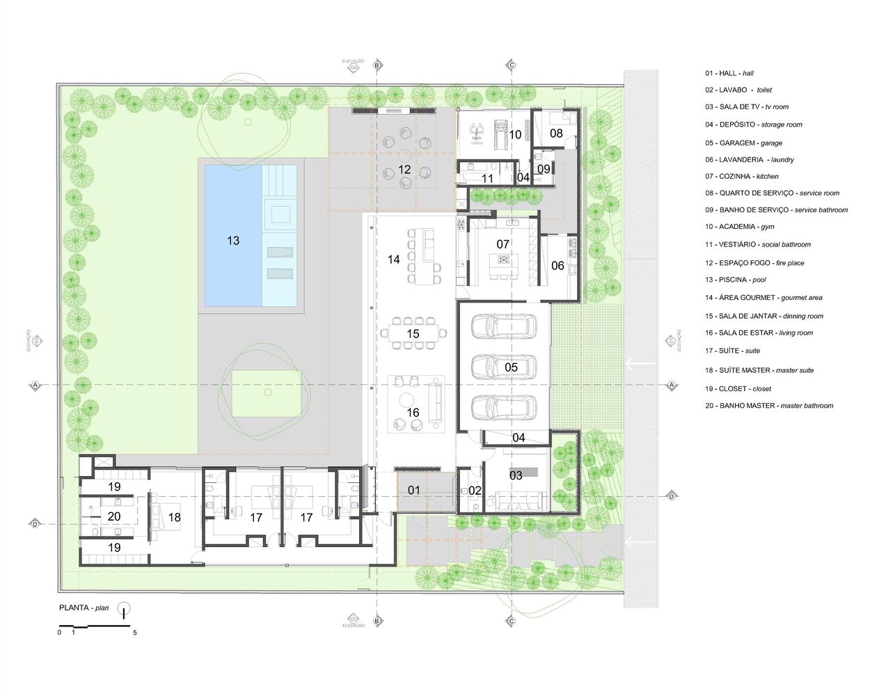 巴西 LFF 住宅丨Aguirre Arquitetura-19