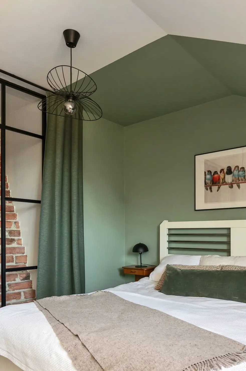瑞典绿色陶土风格阁楼设计-15