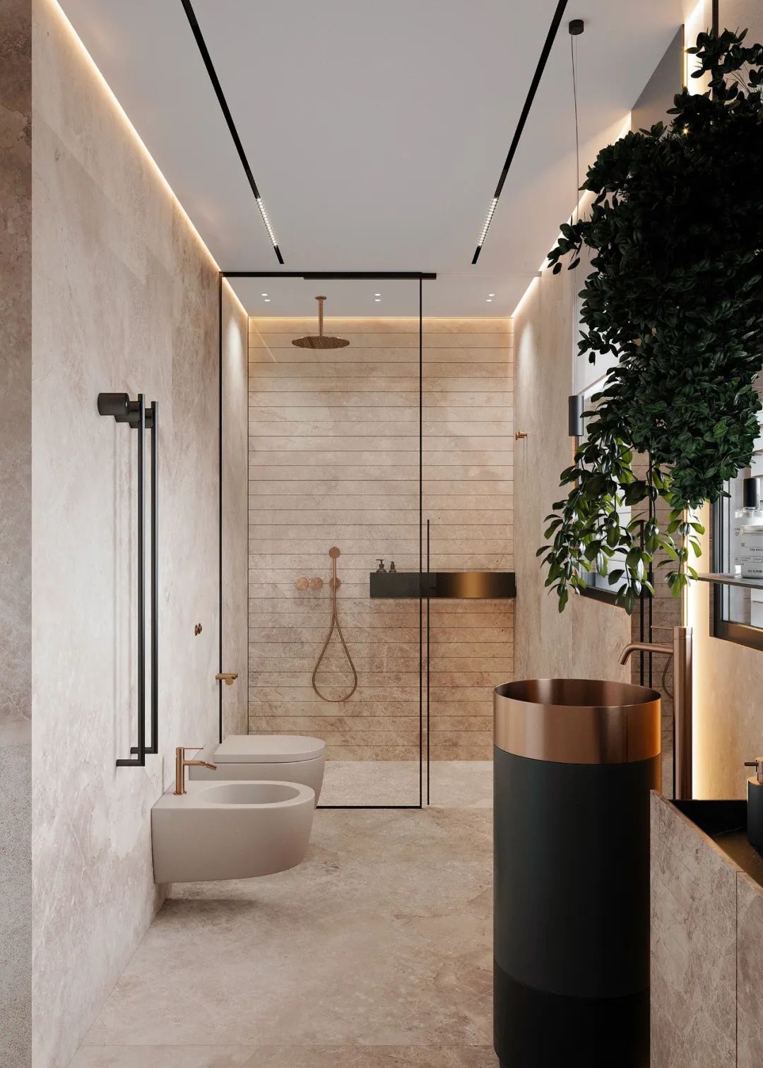 巴塞罗那现代轻法式住宅丨西班牙巴塞罗那丨Alex Tolkachev-47