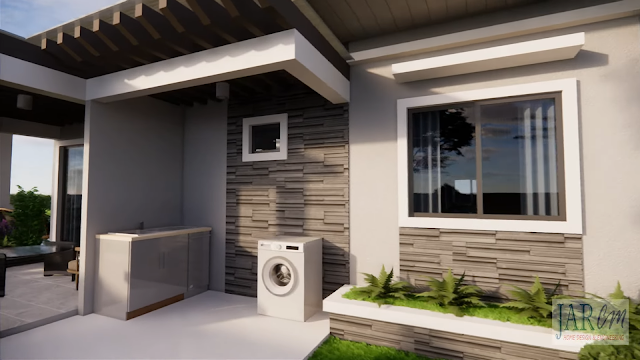 现代三居室舒适平房设计-14