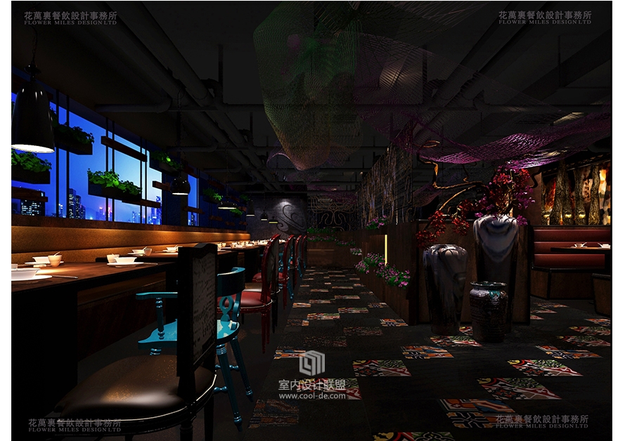 花万里餐饮空间设计|湖北宜昌宜品川餐厅-4