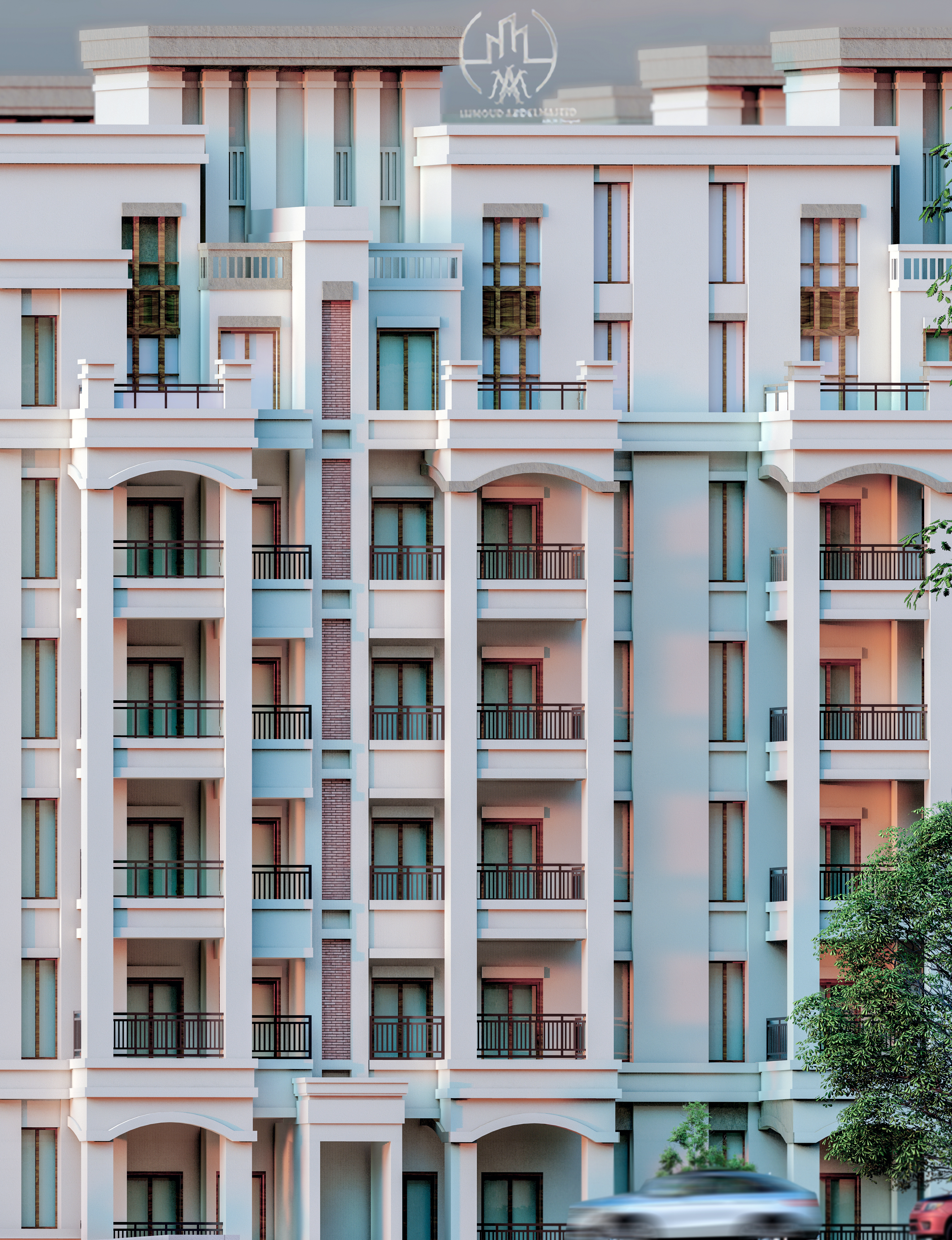 Modern apartment complex-4