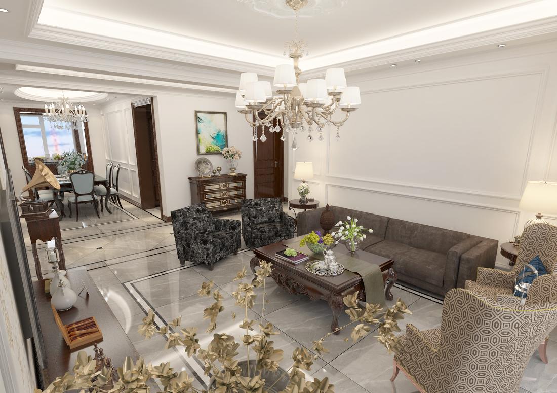 
鑫堡御园于府简欧方案 -4