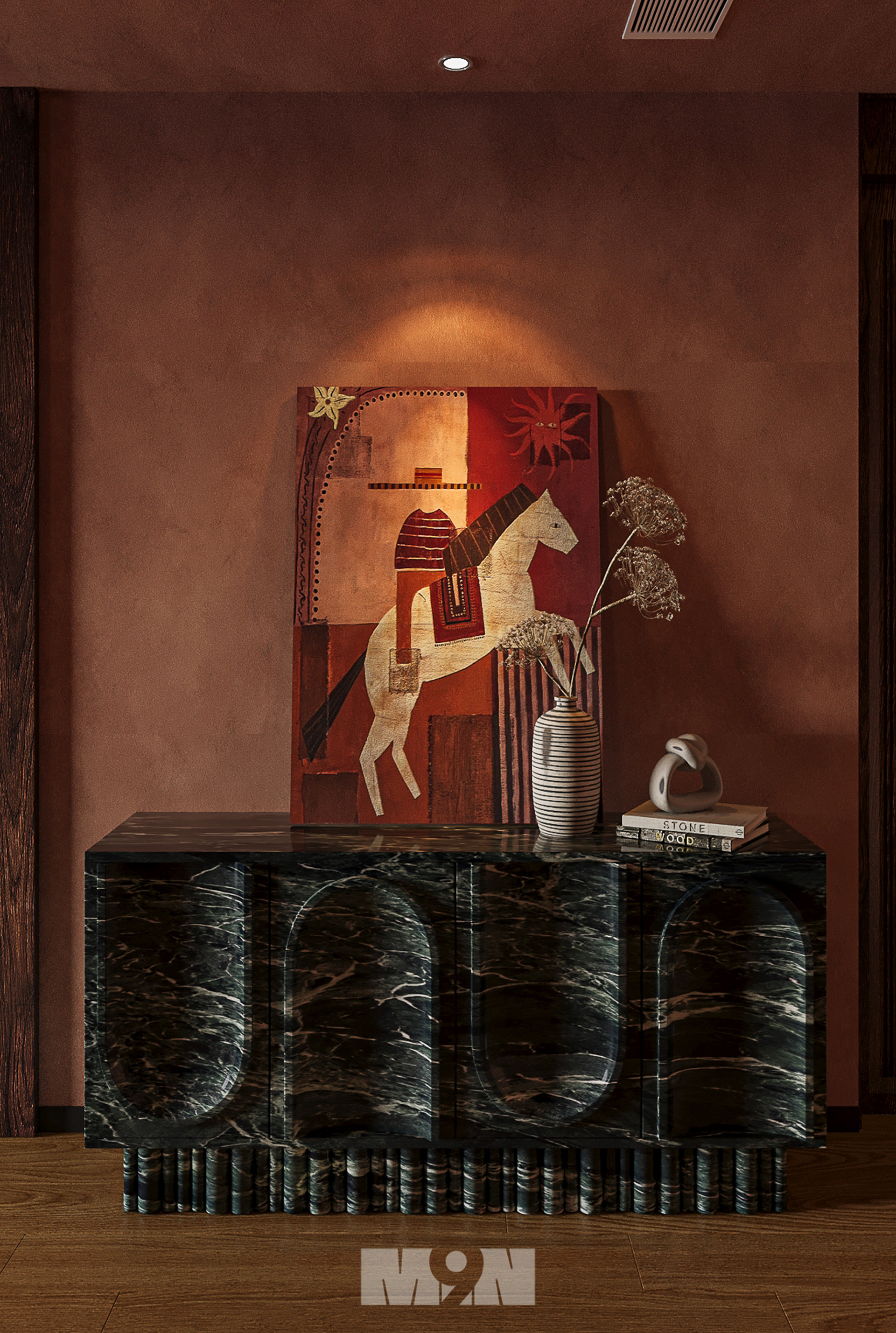 现代复古客厅-13