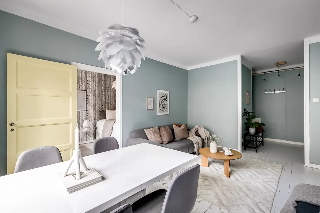 清新自然的 42m2 一室公寓设计-7