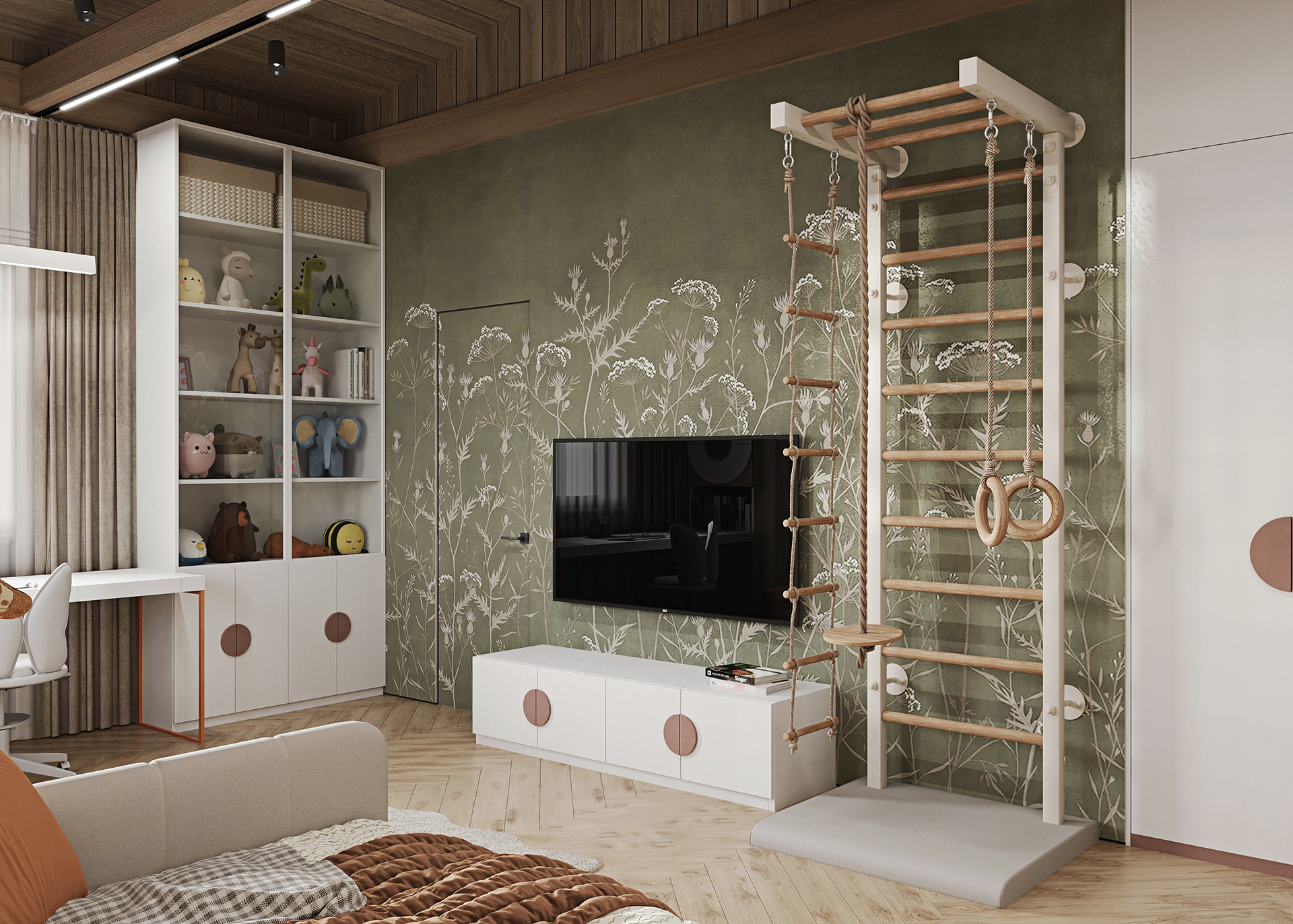 Girls Bedroom · Cottage(女孩卧室 · 小屋)丨俄罗斯新西伯利亚丨Alisa Ostapnko-11