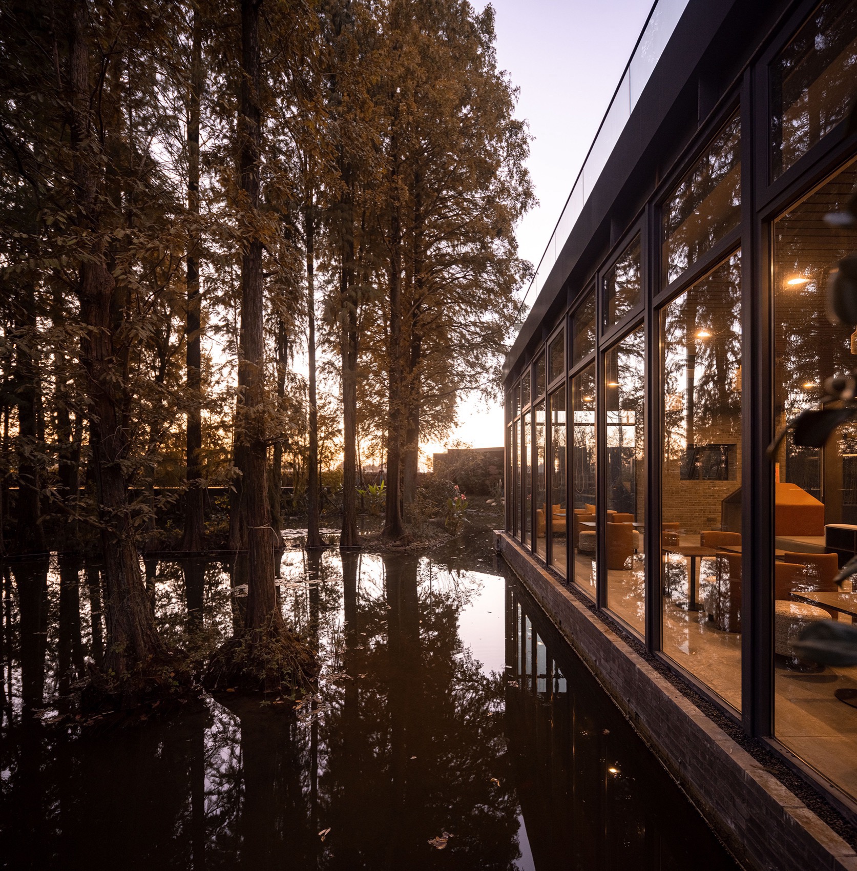 桐乡濮院红旗漾杉林部落共享餐厅 / 上海严旸建筑设计工作室-25