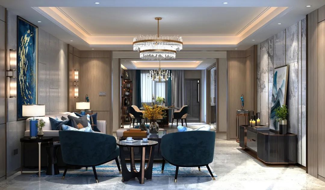 现代中式沿湖公馆，传统与舒适的完美融合-24