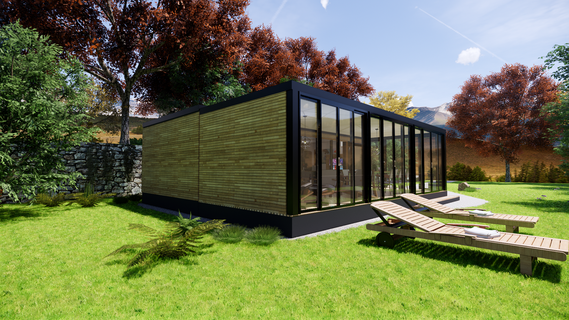 Mobilna/ Počitniška-Stanovanjska Hiška z Zimskim Vrtom-3