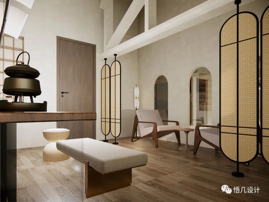 渼树 SPA · 微水泥侘寂美学的完美演绎丨中国武汉丨悟几设计-21