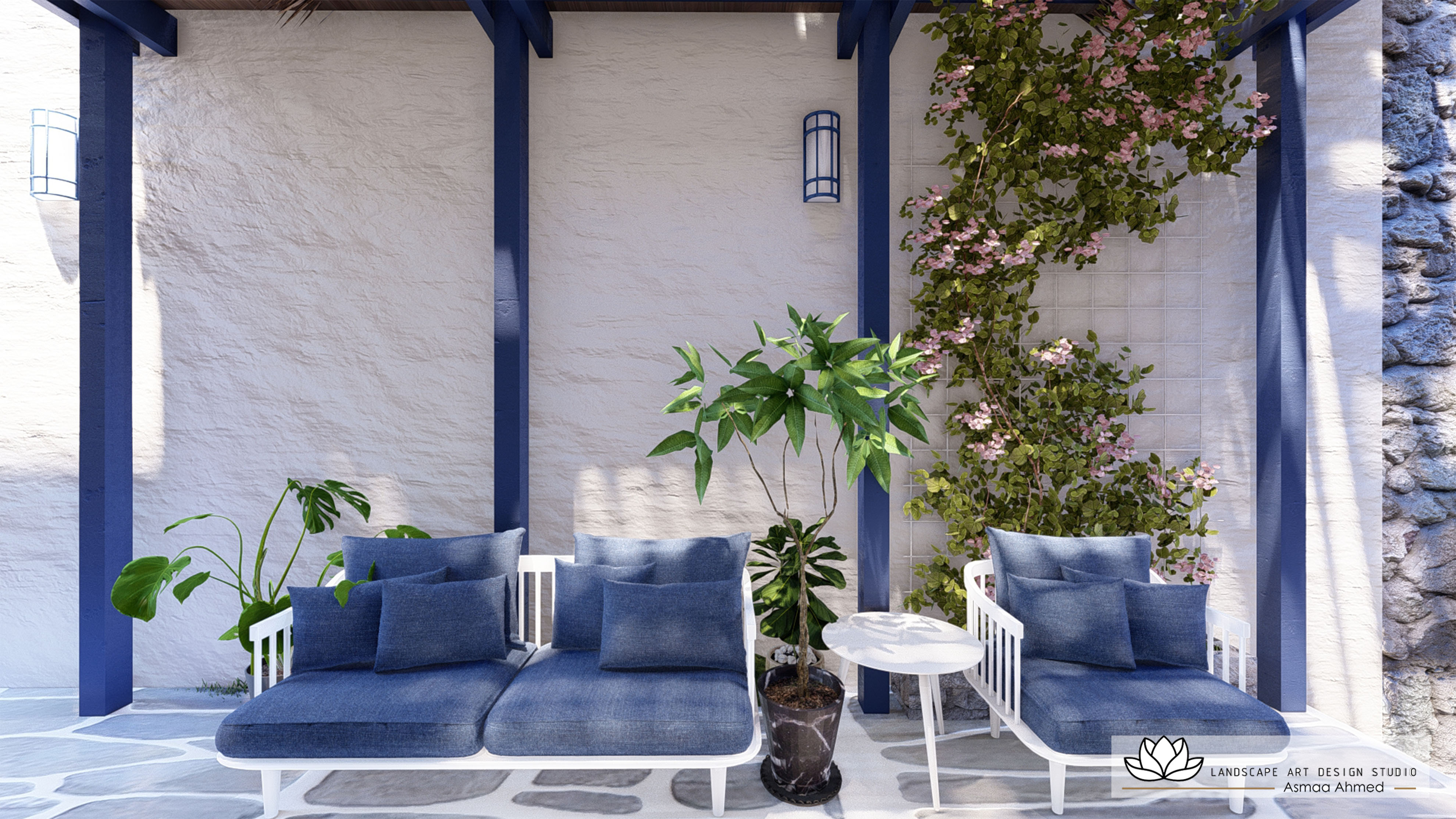 Mykonos Yard Landscape in KSA-4