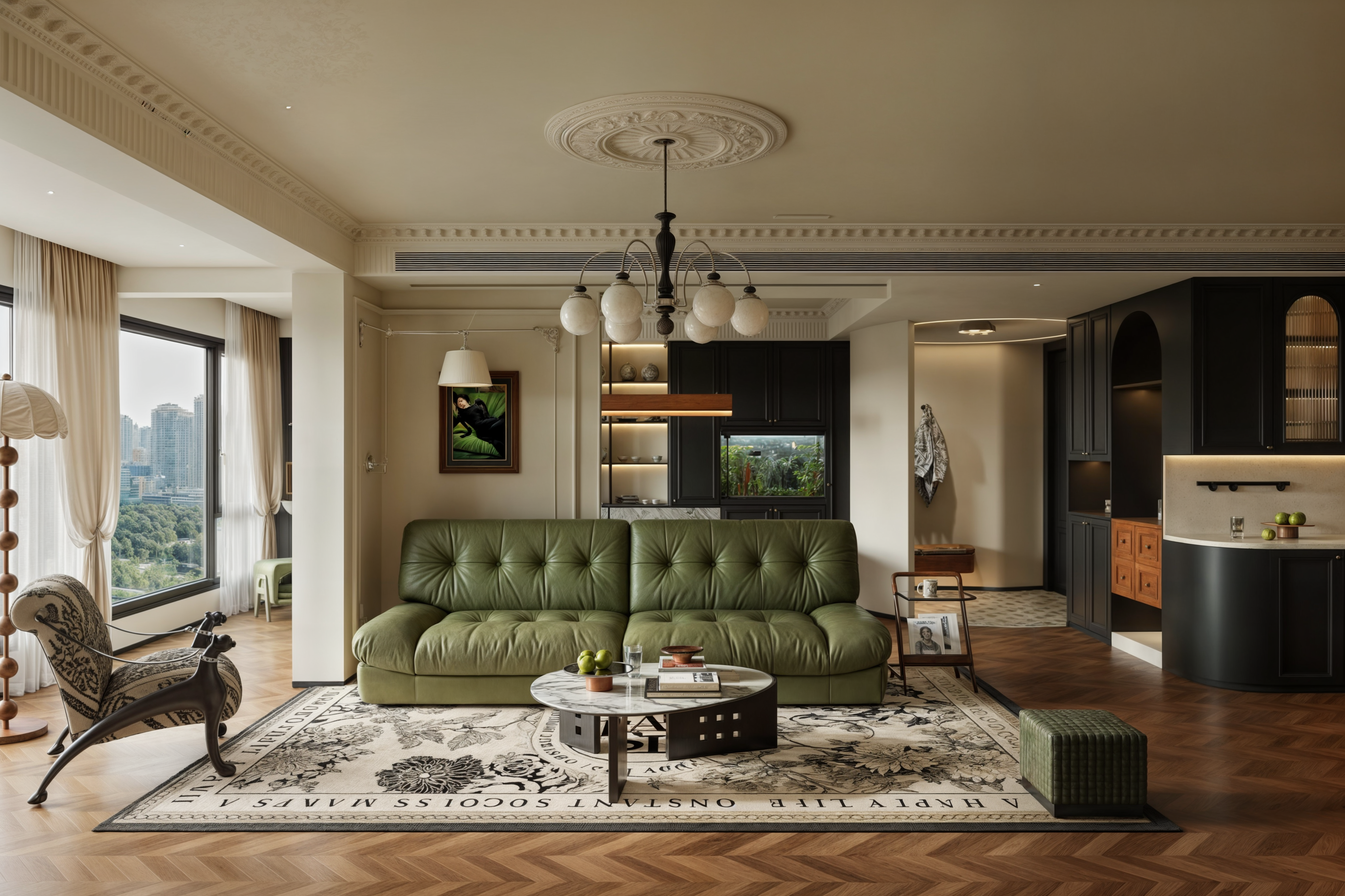 中古法式客厅  中古客餐厅 -2