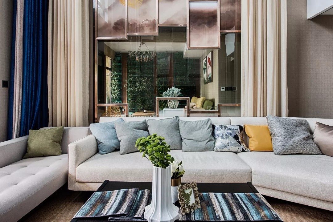 融·质感生活——280㎡首创德尔菲谷7米挑高别墅  唐卡装饰-46