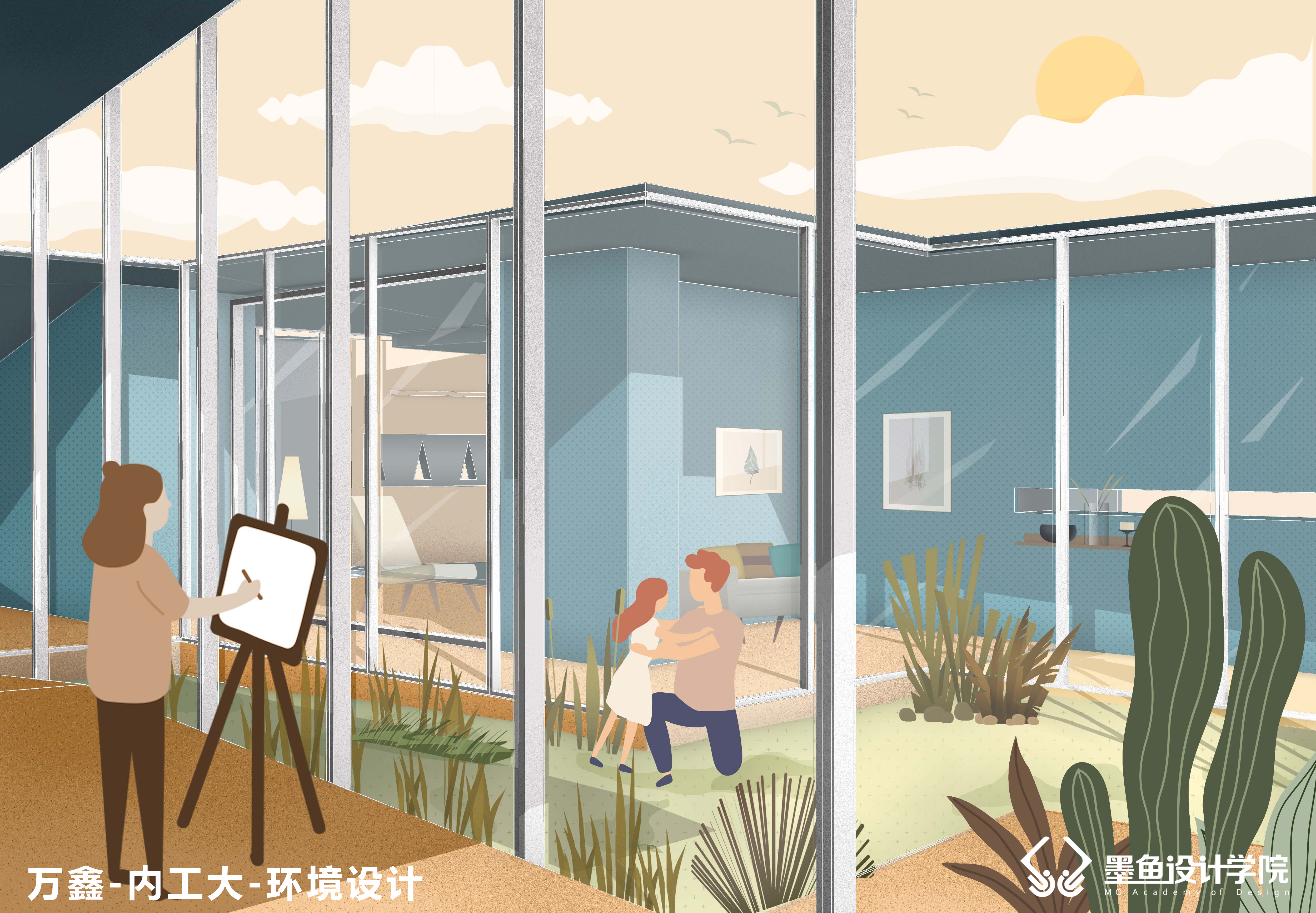 墨鱼设计学院 | 原创插画风图纸一览-15