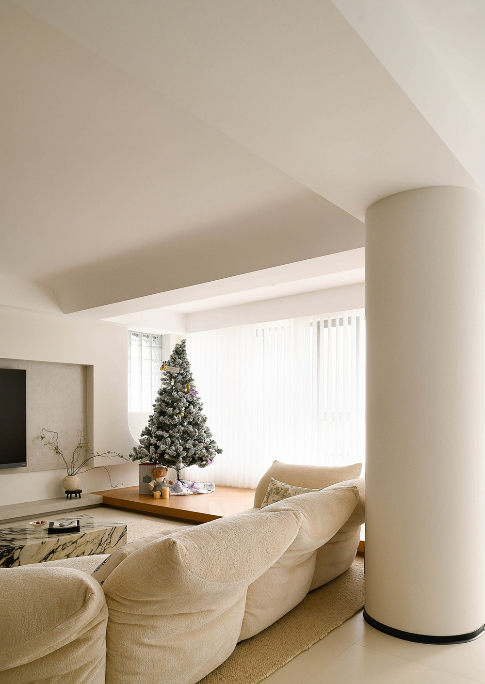 奶油色系温馨跃层家居设计丨中国汕头丨杜弗设计-39