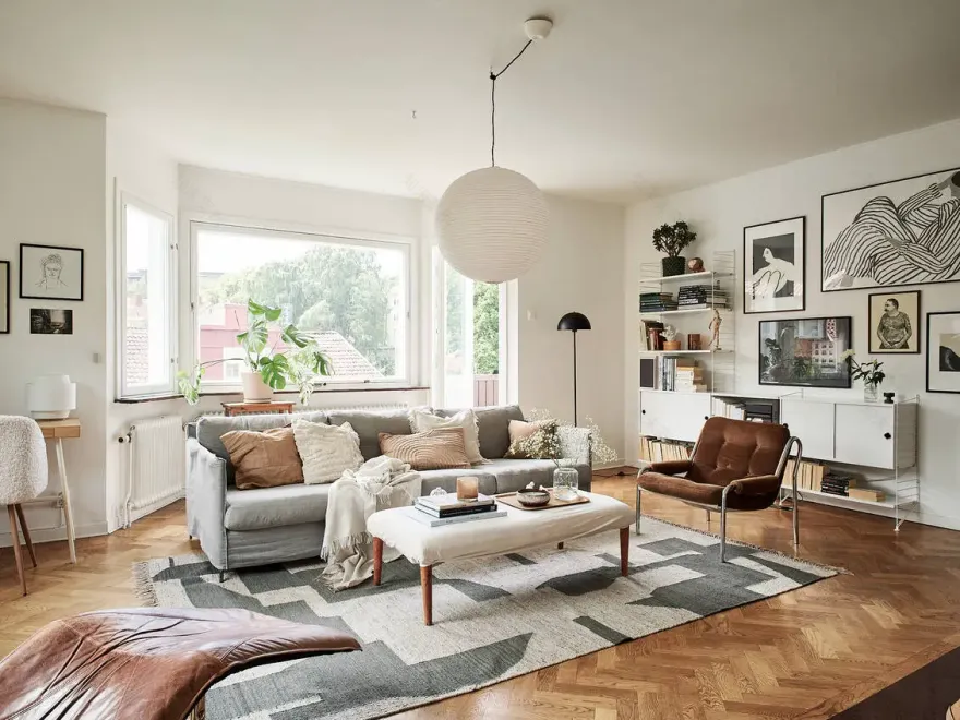 瑞典 40 年代公寓的优雅斯堪的纳维亚设计-7