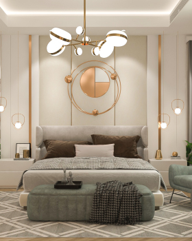 Master bedroom with ensuite dressing room & bathroom