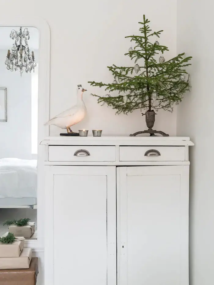 瑞典 60 平米租赁公寓的白色圣诞-11