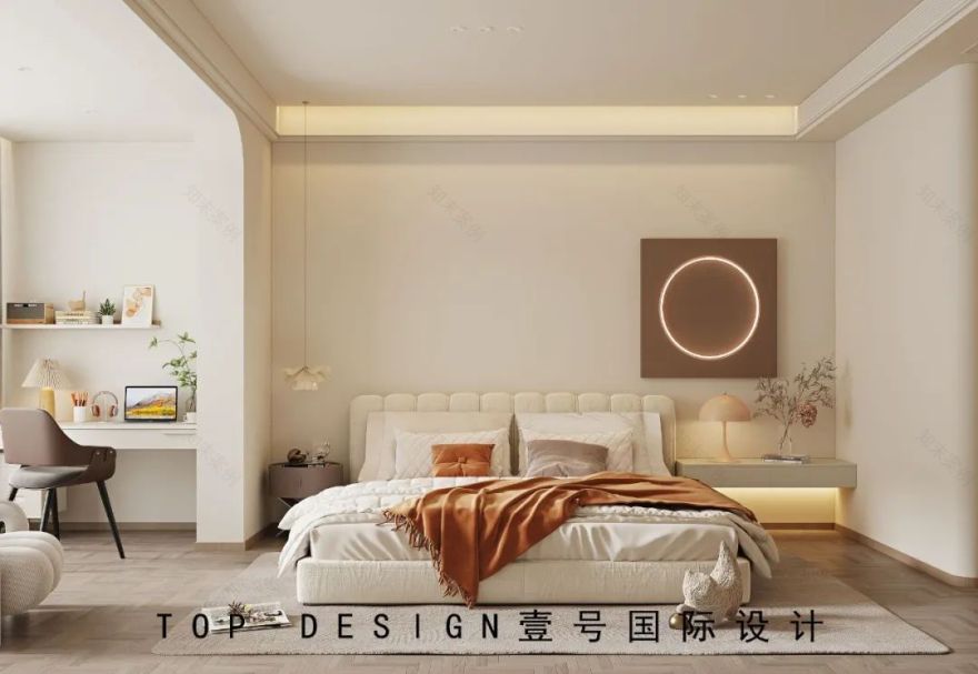 奶油风全屋设计丨壹号国际居奥装饰-20