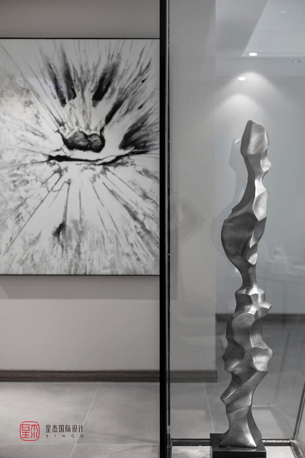 边界空间 · 现代简约的艺术之家-17