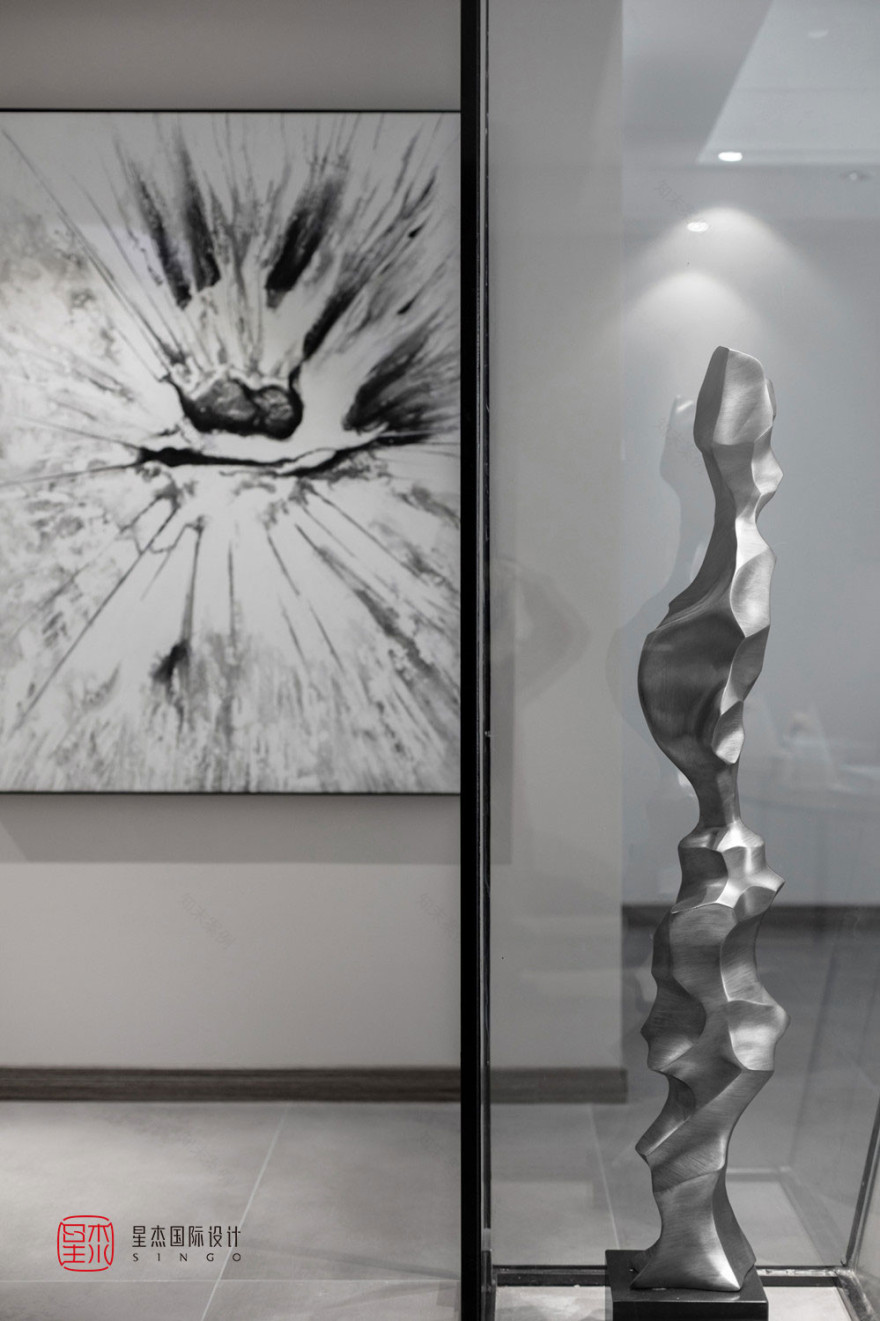 边界空间 · 现代简约的艺术之家-17