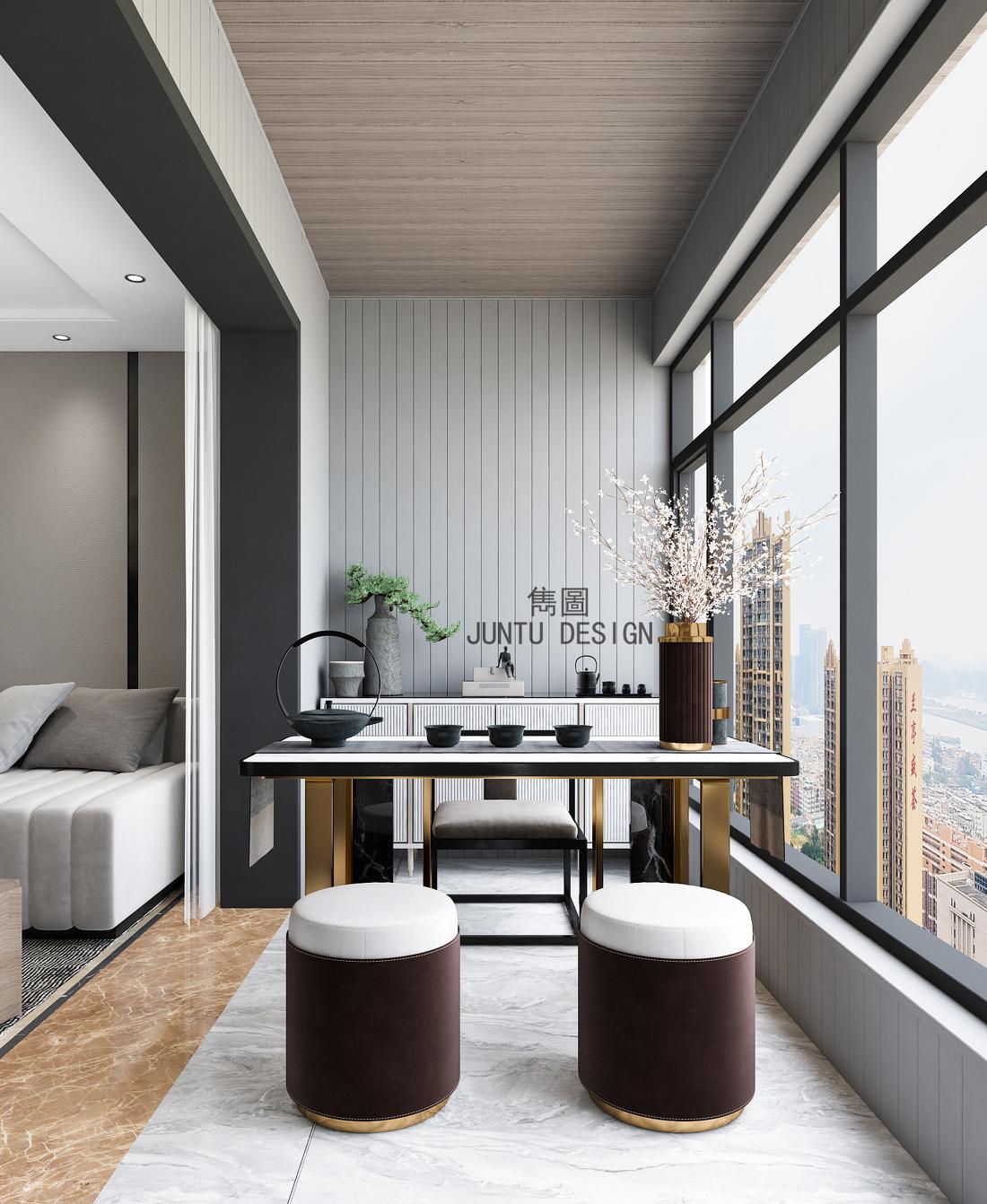 广州兰亭盛荟 130m²高级灰时尚家居丨中国广州-10