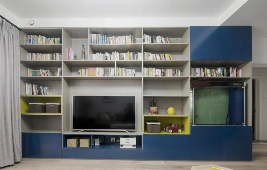 北欧风家居设计 | 一书一世界,鱼缸与书柜的完美融合-8