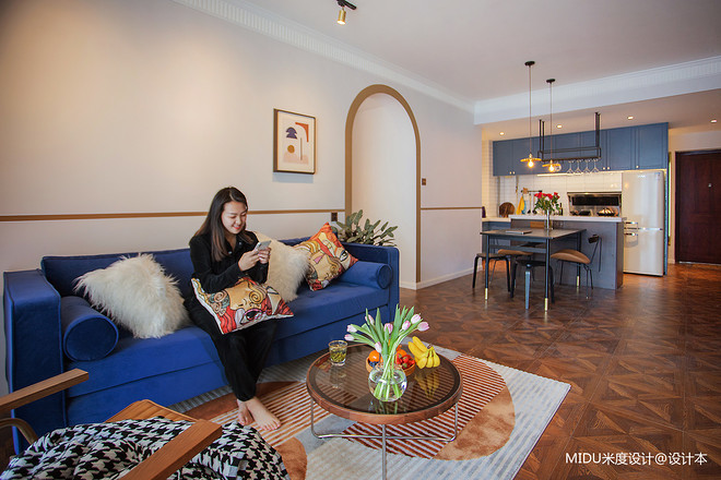 22万元二居73平米装修案例丨中国郑州丨设计团队（姚梦娟,徐文静,王璐,石小猴等）-16