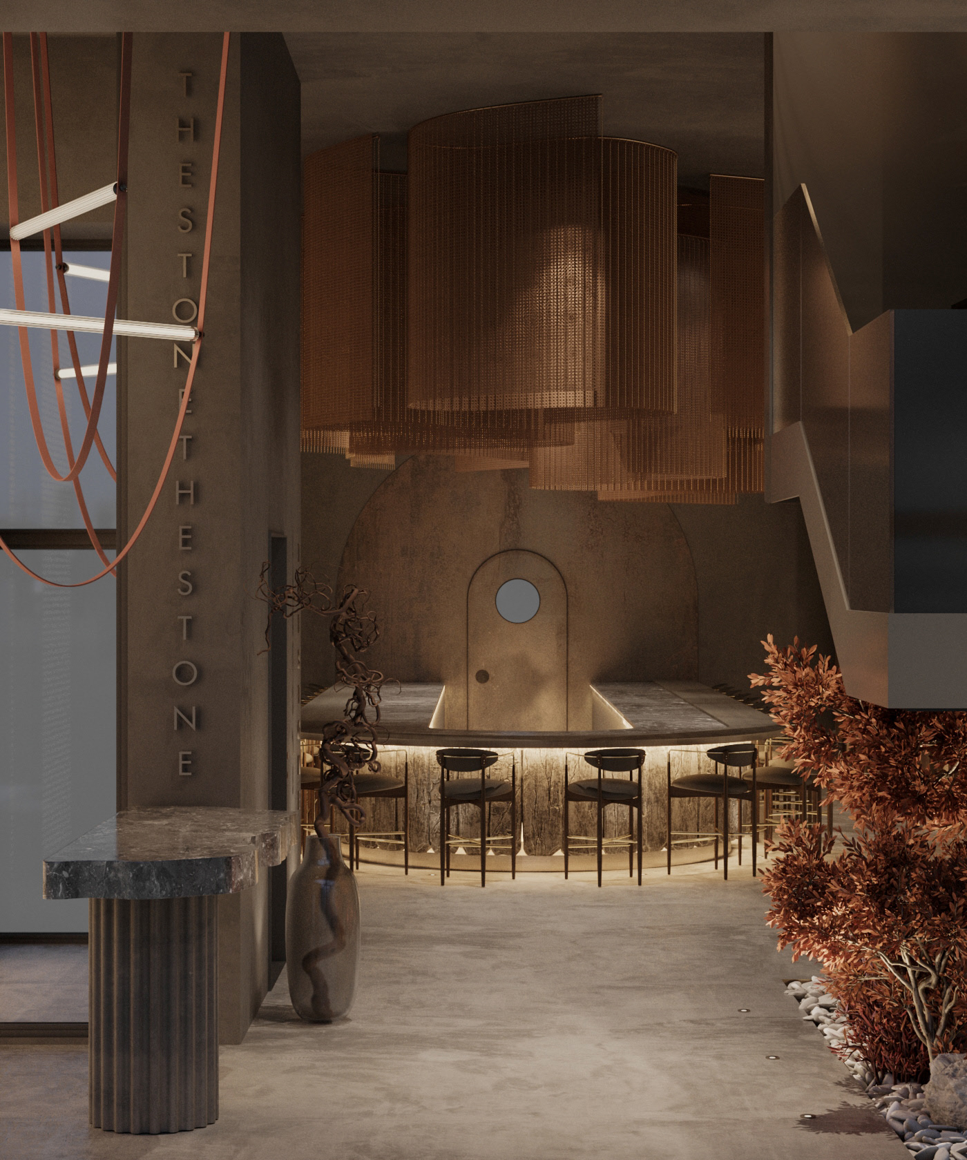 280㎡餐厅设计 超有氛围感！-0