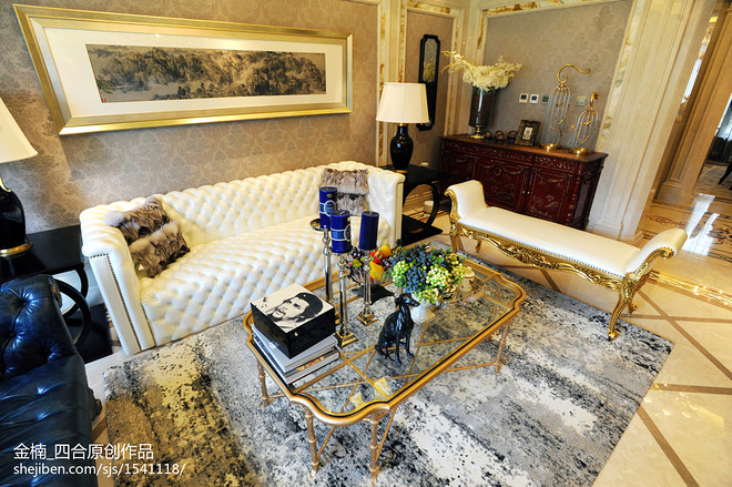 金楠【四合原创】橡树湾欧式三居样板间-16