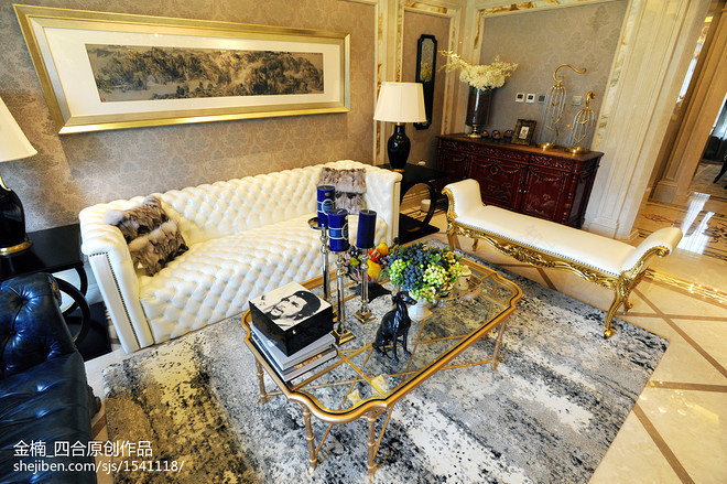 金楠【四合原创】橡树湾欧式三居样板间-16