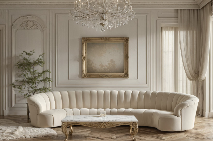 现代法式客厅设计-10