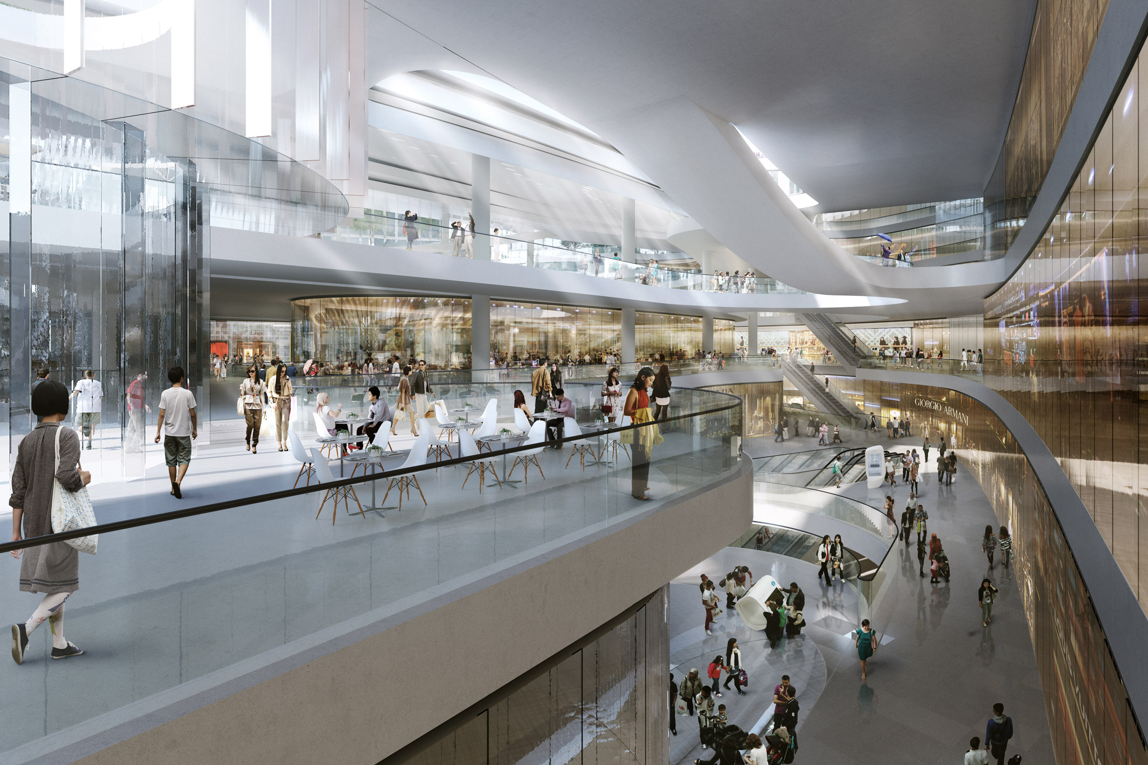 Sledding path to loop around roof garden of Beijing civic centre by Andrew Bromberg-15