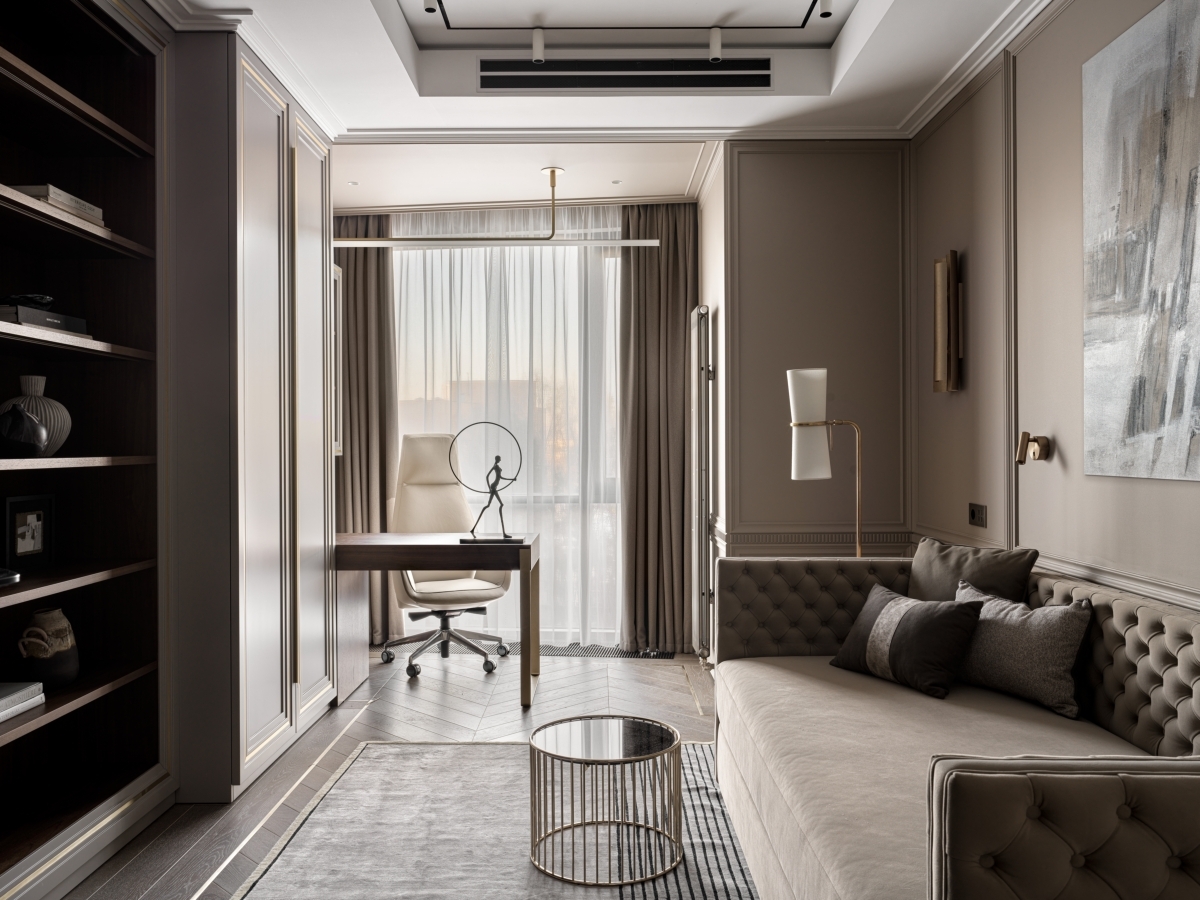 家庭奢华:适合家庭的公寓精美内饰设计-28