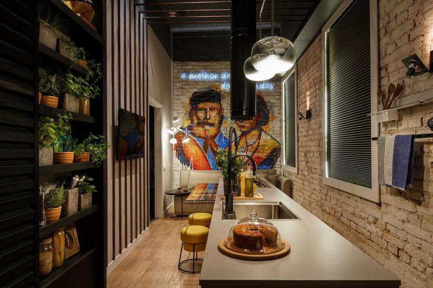 Cozinha Dois Mundos(迷你厨房的环保与实用之美)-3