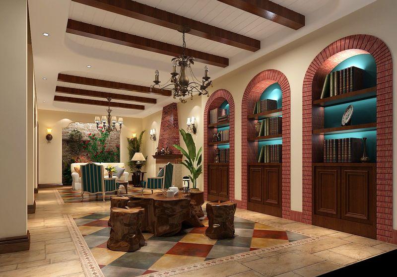 龙山艺墅 | 欧意混搭风格，展现350平米别墅沉稳大气之美-8