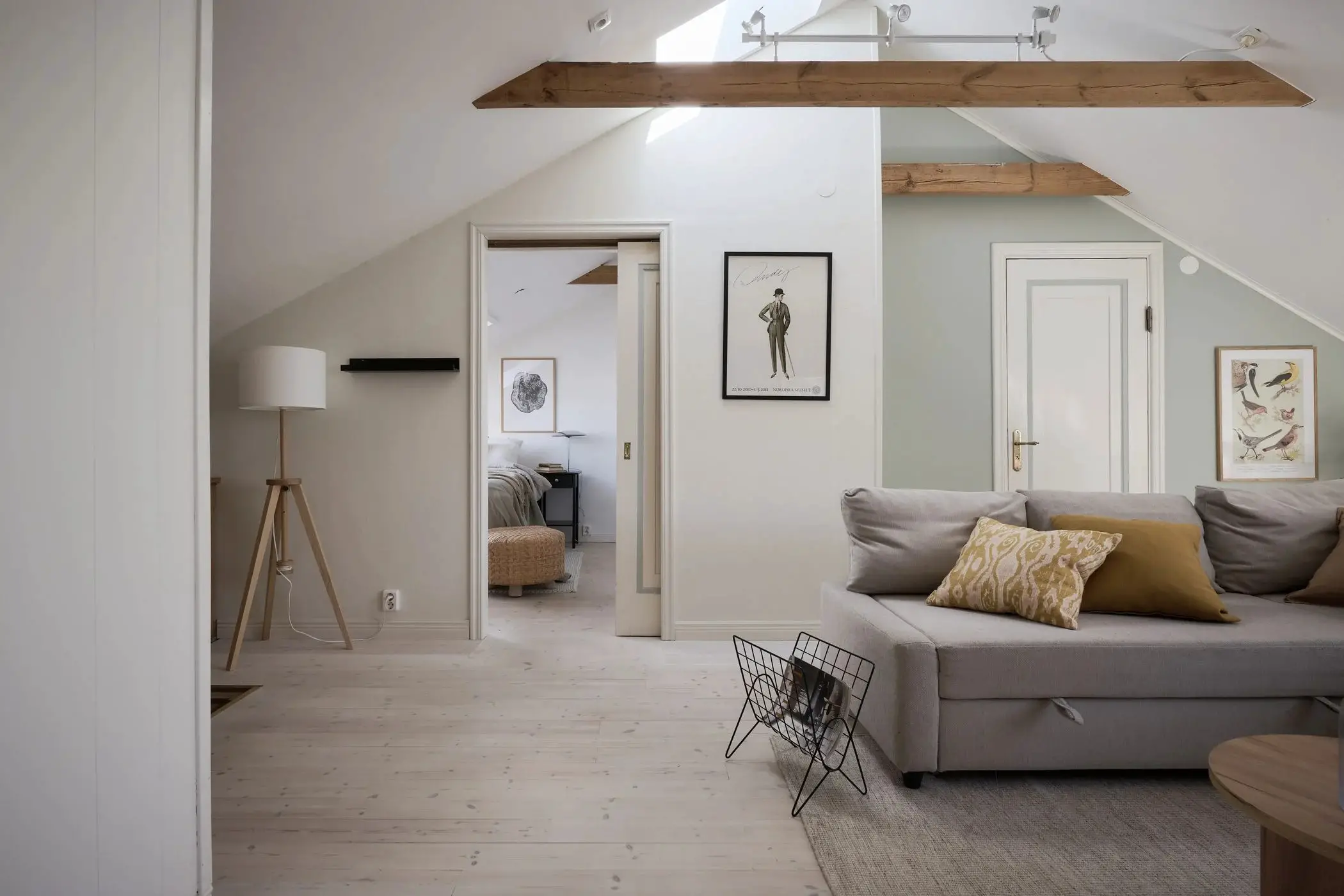 96m2 瑞典顶楼公寓 | 现代都市中的乡村魅力-4