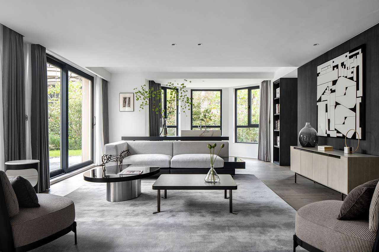 亦鉴设计 | 上海浦东·绿洲千岛花园550m2 私宅-17