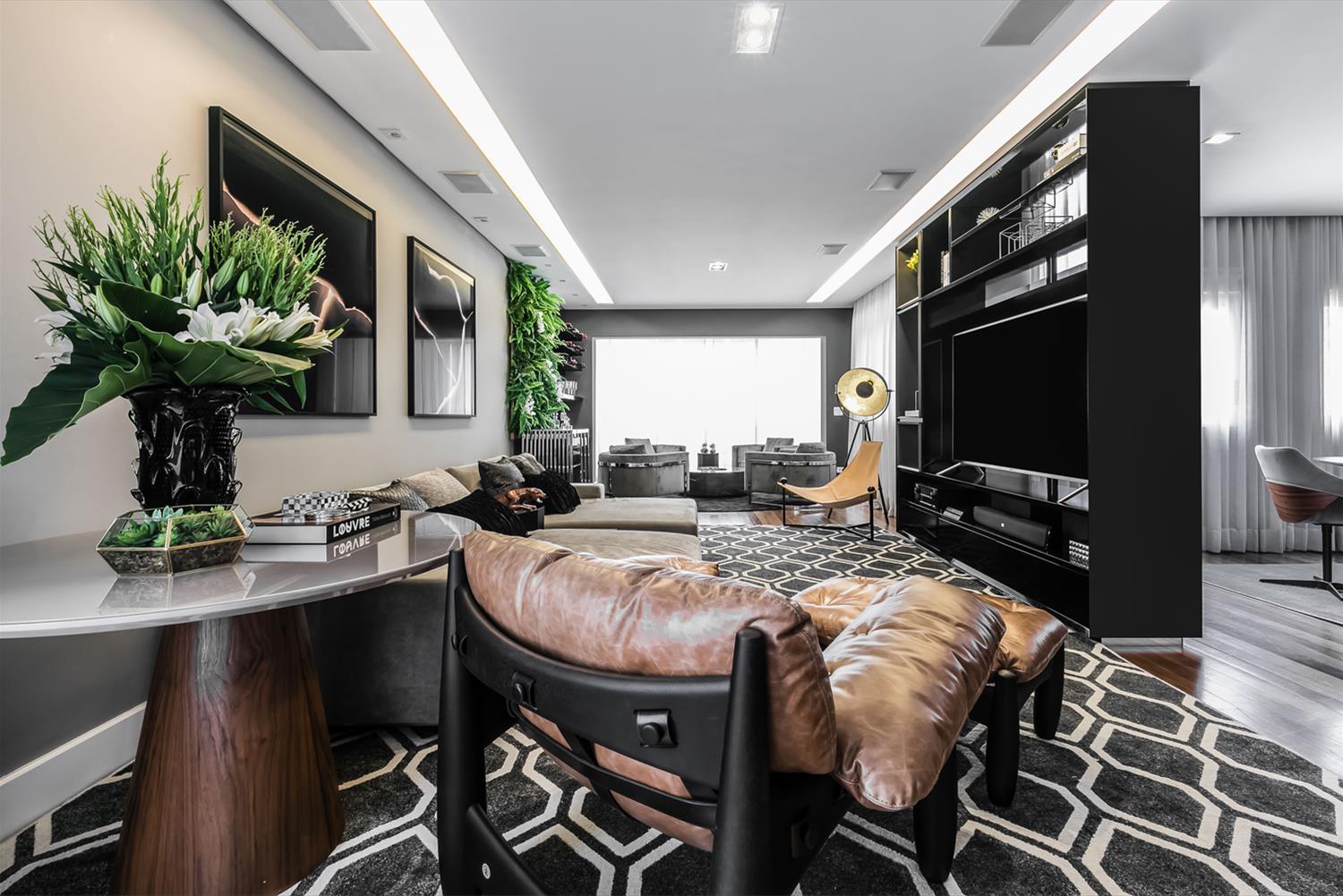 现代都市公寓 | 一体化社交空间与垂直花园-1