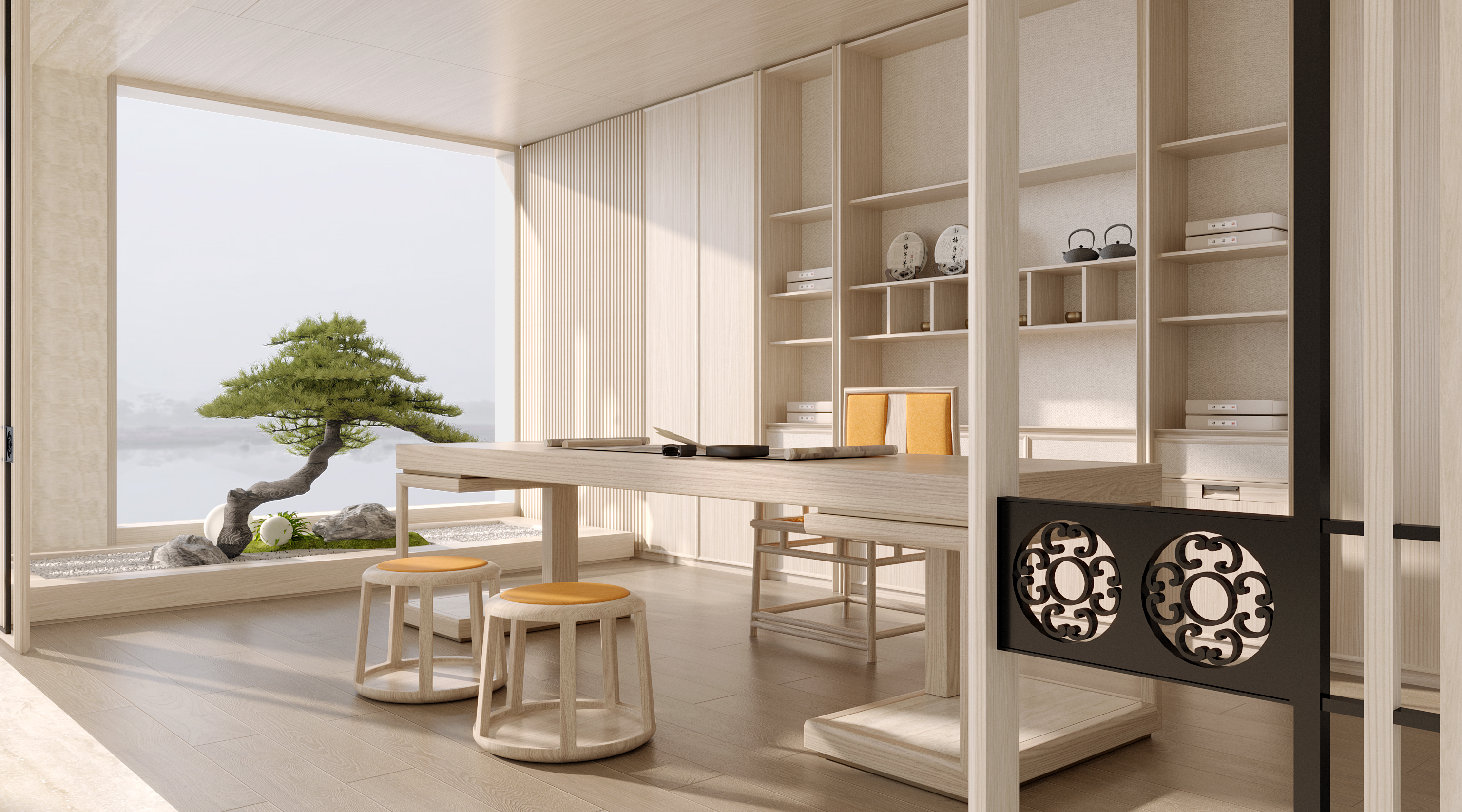 宋氏美学 · 茶书房 · 卧室 · 衣帽间 空间设计-4