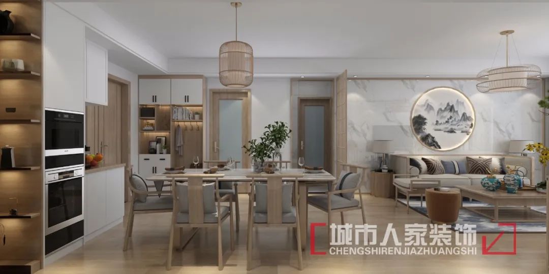 中日式混搭,打造 160㎡清雅空间-10