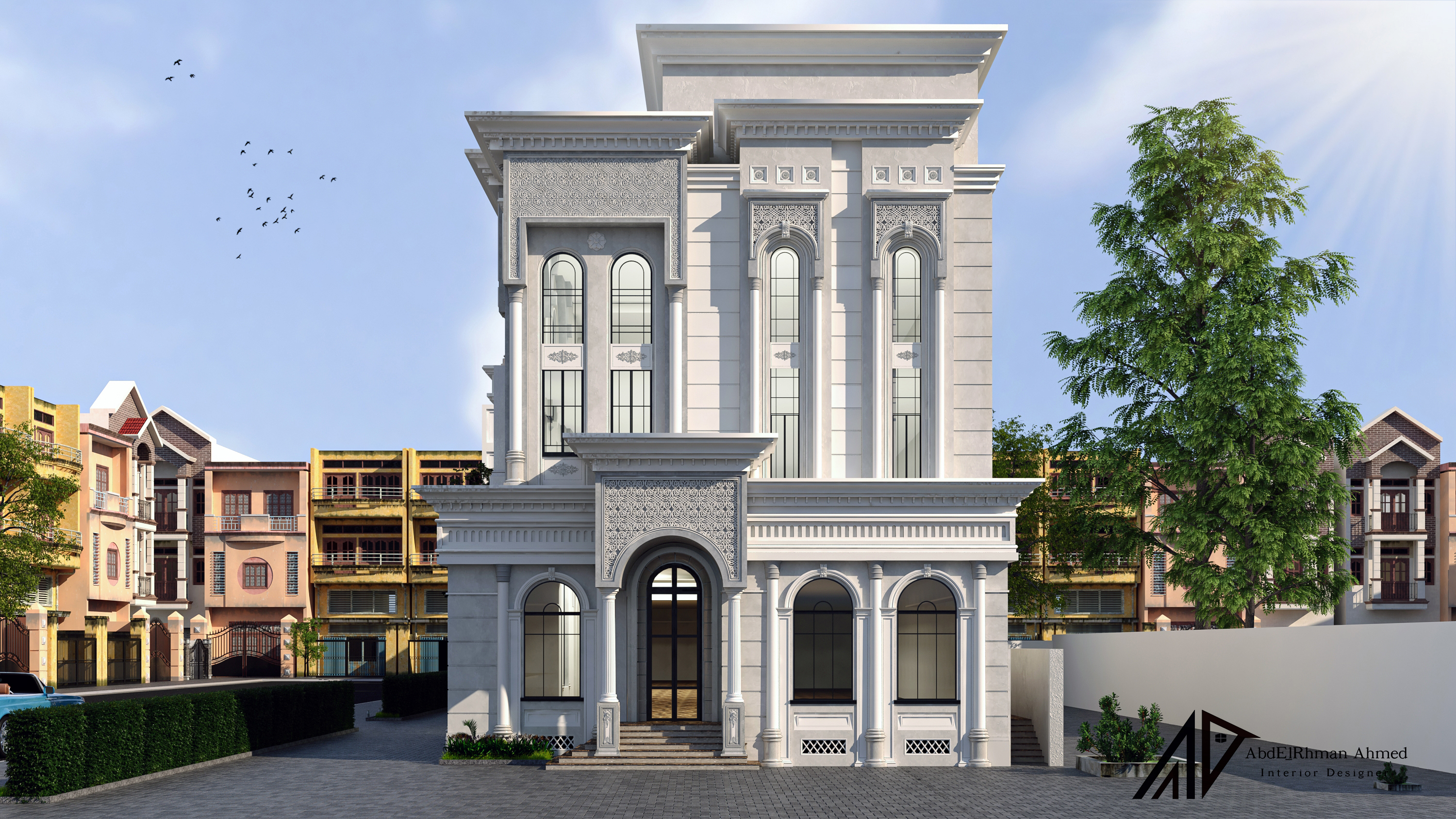 Classic palace exterior design-3